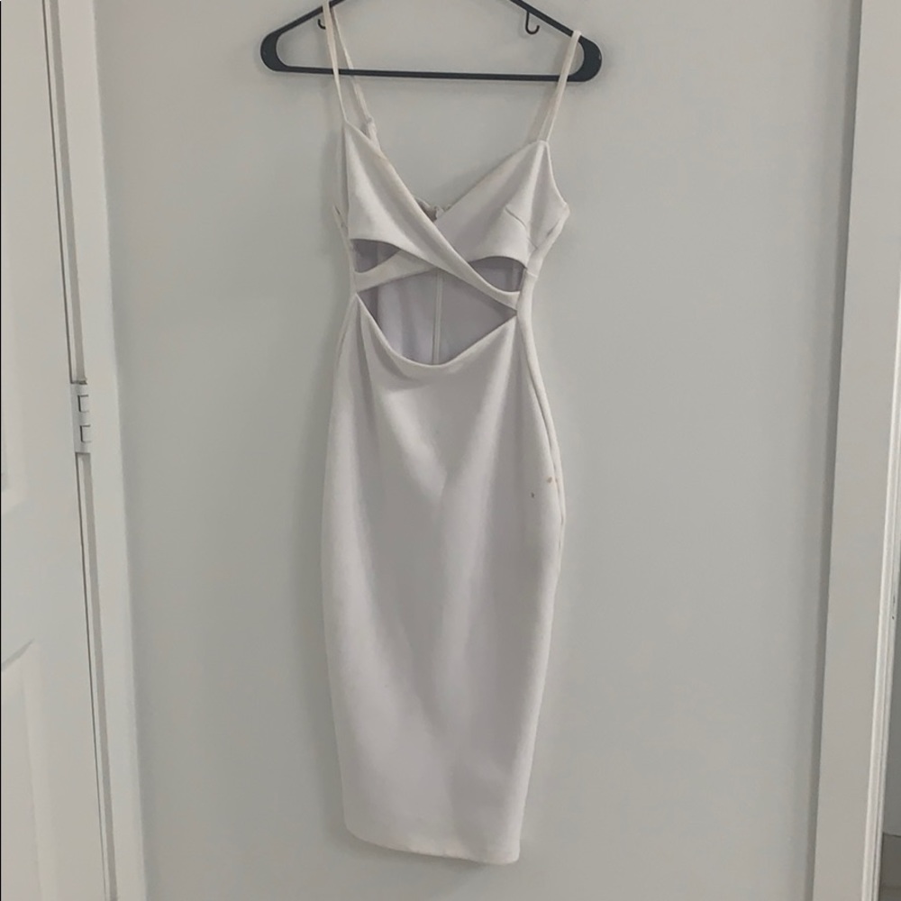 Nookie dress white bodycon